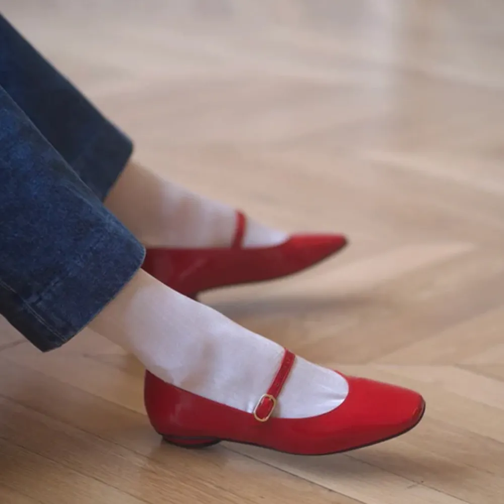 Outlet ANNE THOMAS - Ballerines Pavlova - Rouge
