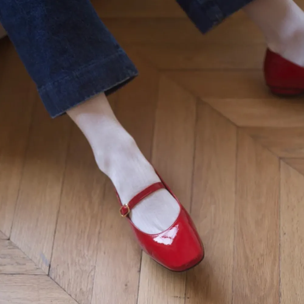 Outlet ANNE THOMAS - Ballerines Pavlova - Rouge