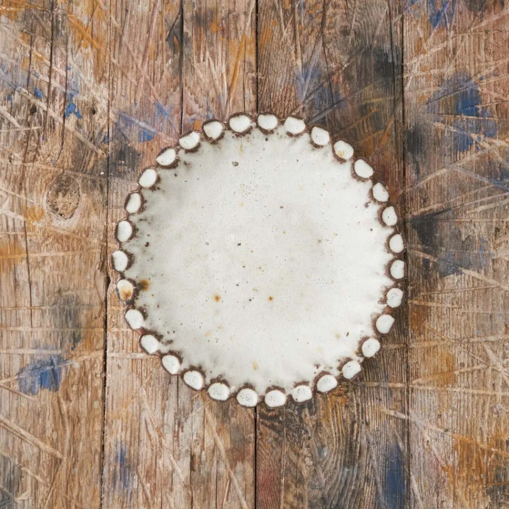 Cheap 2076 HELLO POTRY Assiette en grès Pouce - Blanc