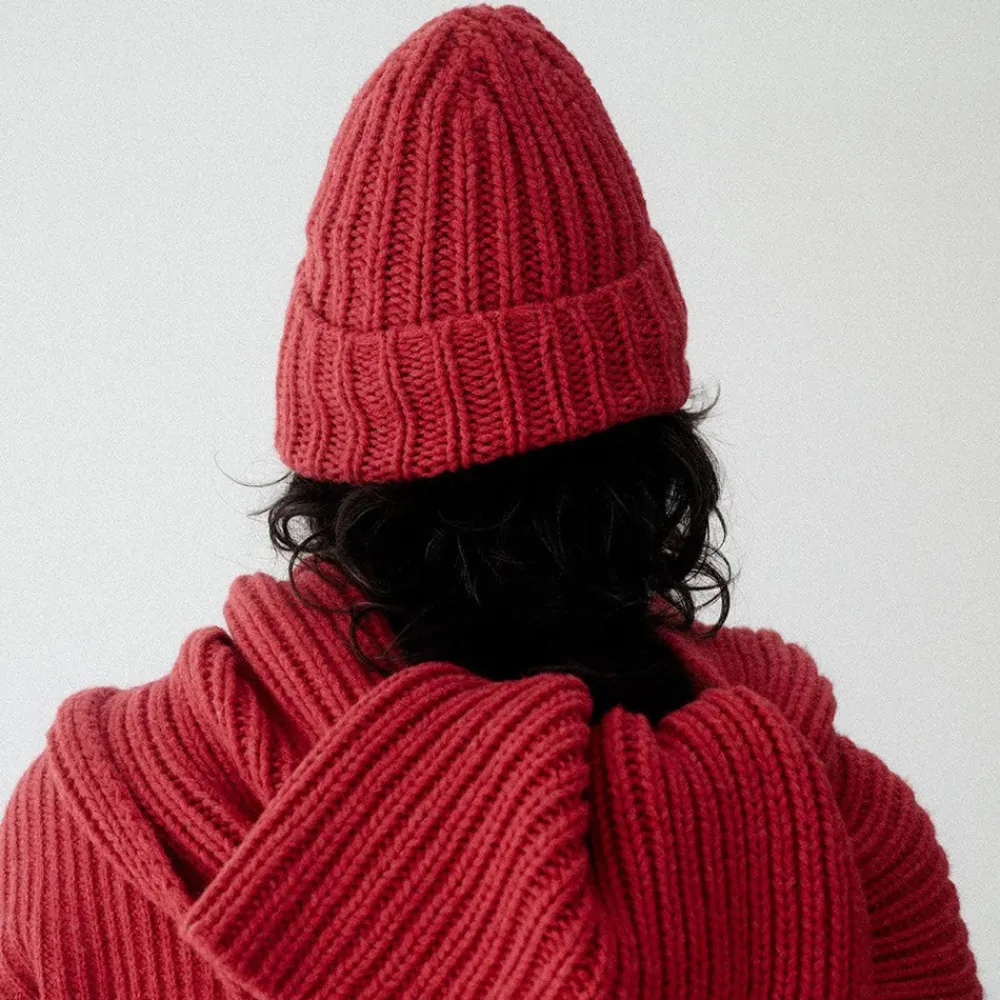 Fashion BASERANGE - Bonnet mea - Rouge