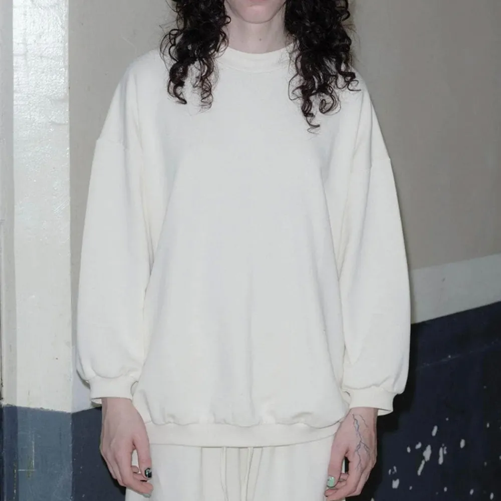 Outlet BASERANGE - Sweat Rim - Blanc