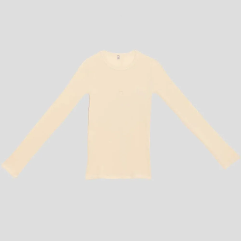Cheap BASERANGE - T-Shirt Heart manches longues - Blanc
