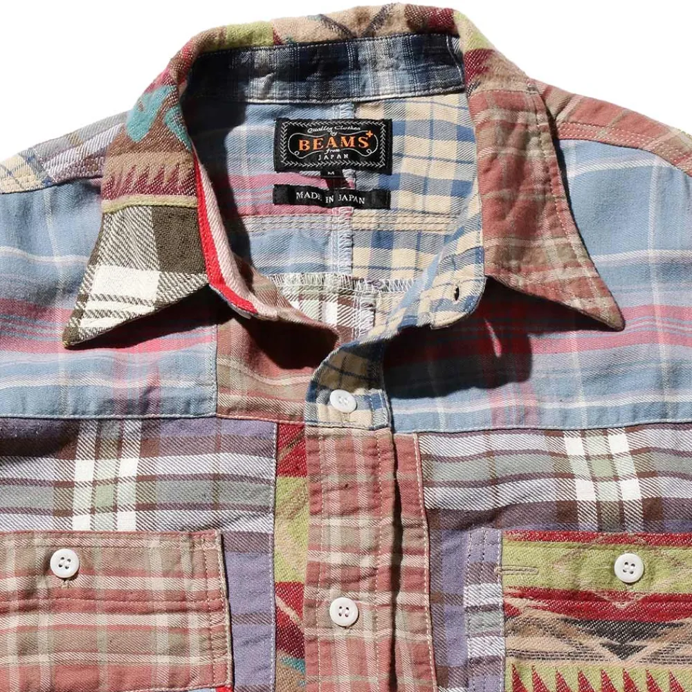 Fashion BEAMS Plus - Chemise Indian Flannel - Multicolore