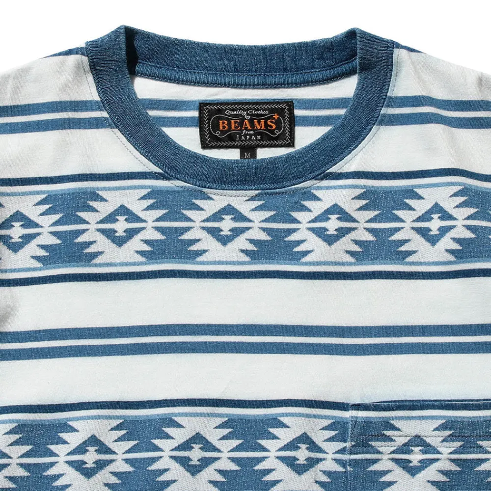 Outlet BEAMS Plus - T-shirt poche - Bleu