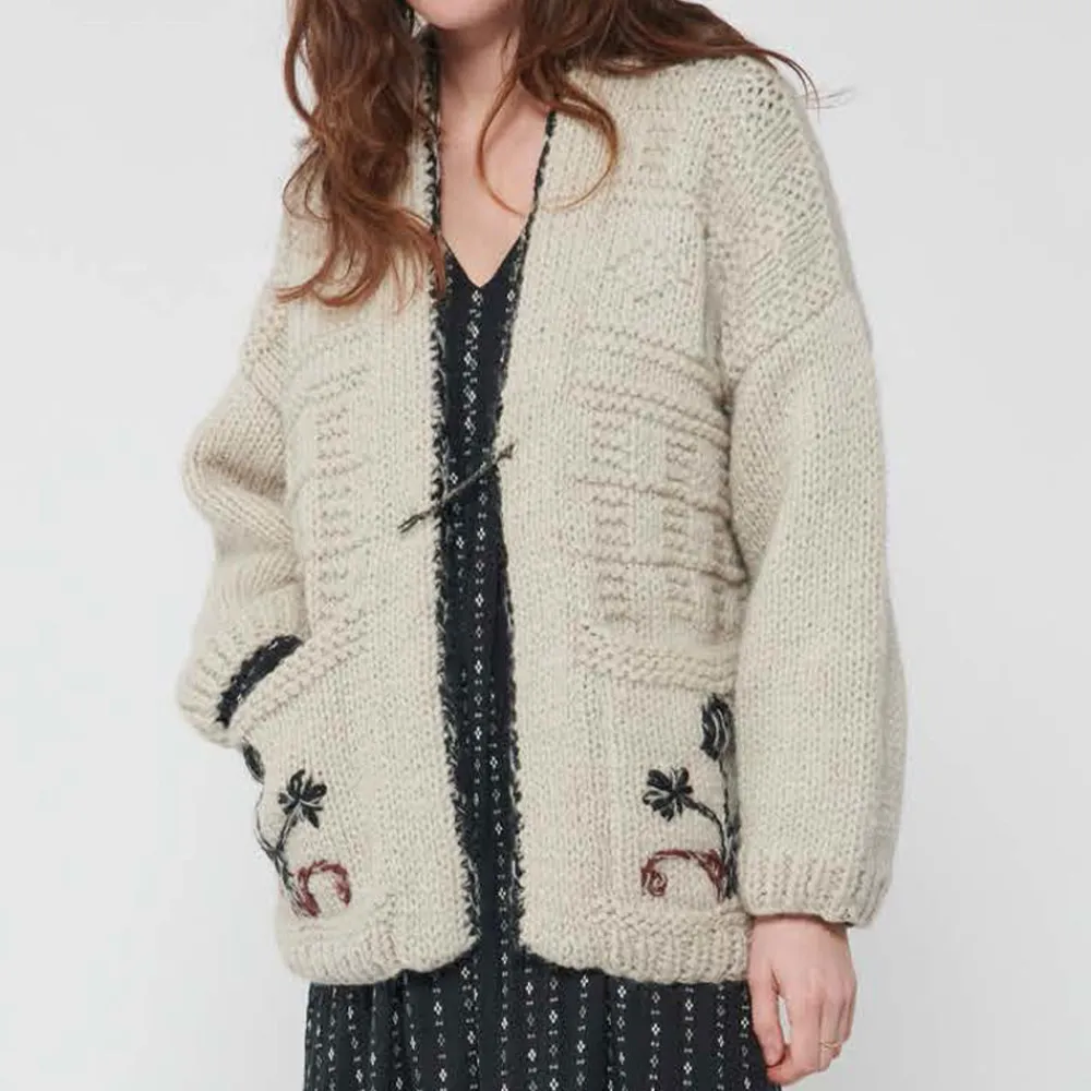 Sale Bsbee - Gilet Kimono Fleur - Beige