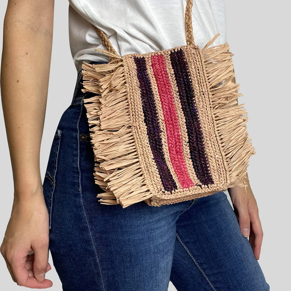 Shop CAMALYA - Sac bandoulière Gao - & Corail Bleu
