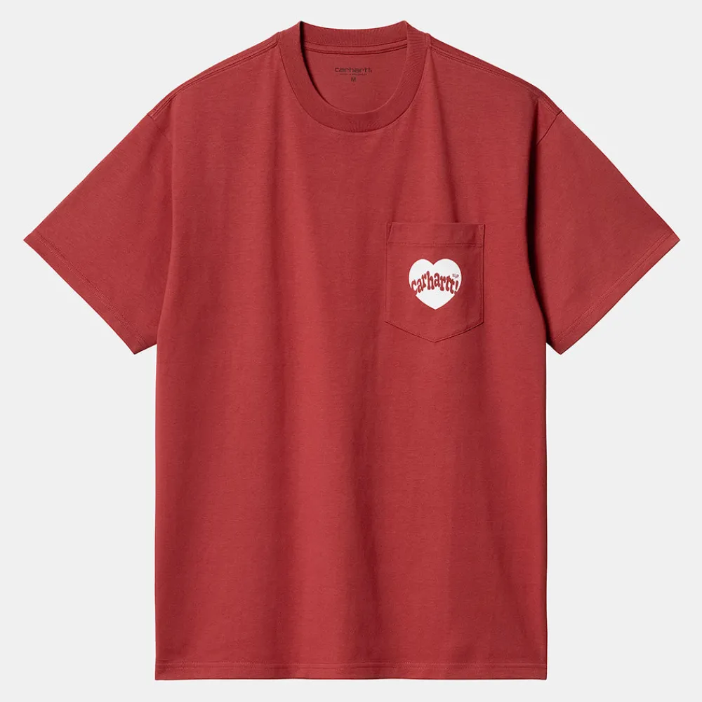 Online Carhartt WIP - T-Shirt Amour - Rouge