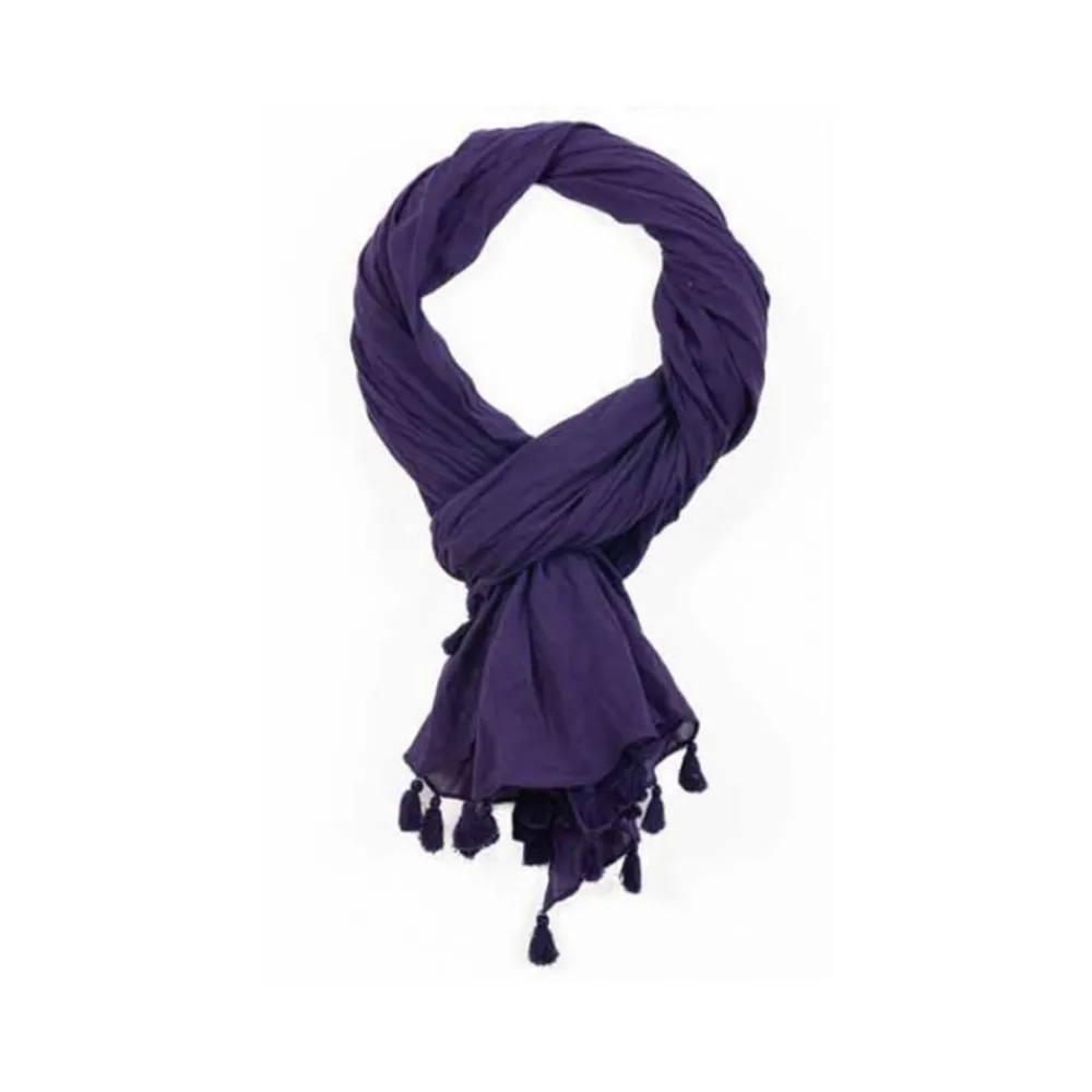 Clearance COLORES - Paréo Pom Pom - Deep Purple