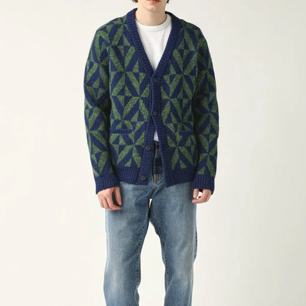 Online CORRIDOR - Cardigan Diamond - Navy