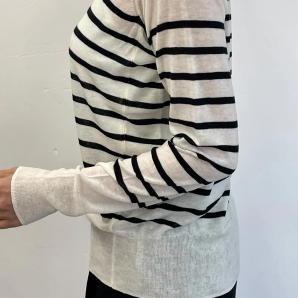 Clearance CT Plage C.T.plage - Pull Fin Mariniére - Blanc