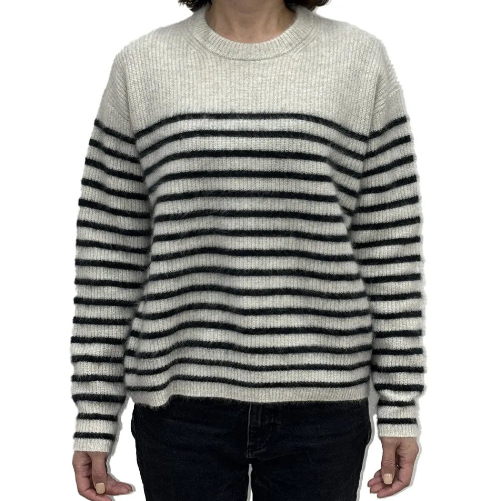 Clearance CT PLAGE C.T.plage x Merci - Pull Rayé - Gris/Bleu