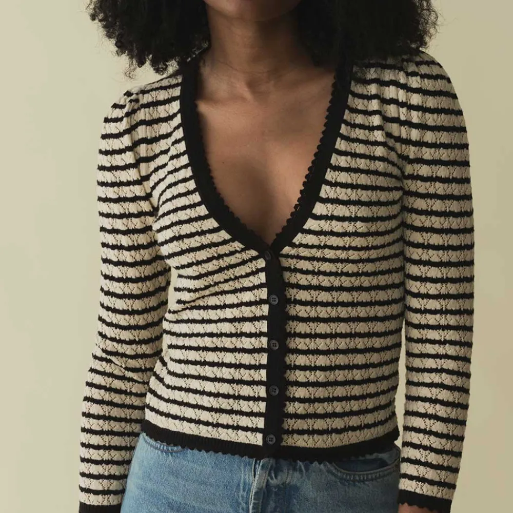 Fashion Dôen - Cardigan Chandel - Beige à rayures