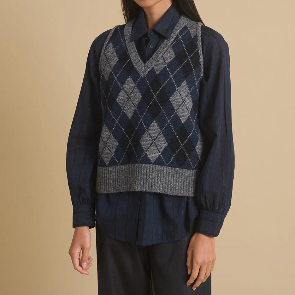Sale DIEGA - Maille Pumeo - Marine