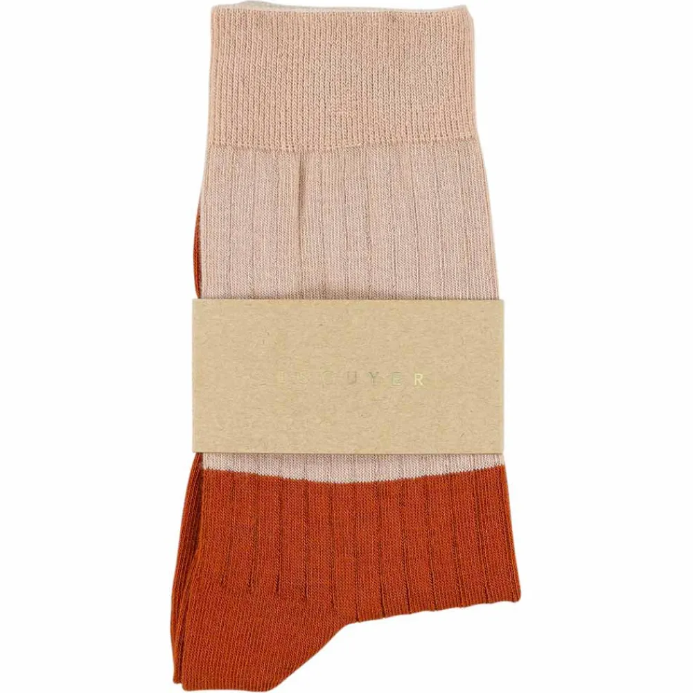 Clearance Escuyer - Chaussettes Color Block - Rose