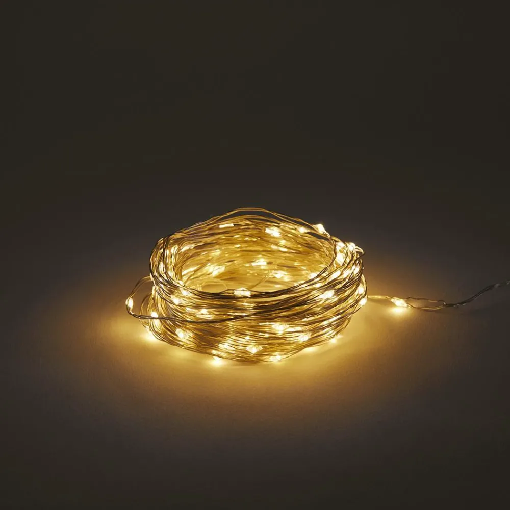 Fashion 099 LOTTI Guirlande lumineuse 12 m - 120 LED - Argent
