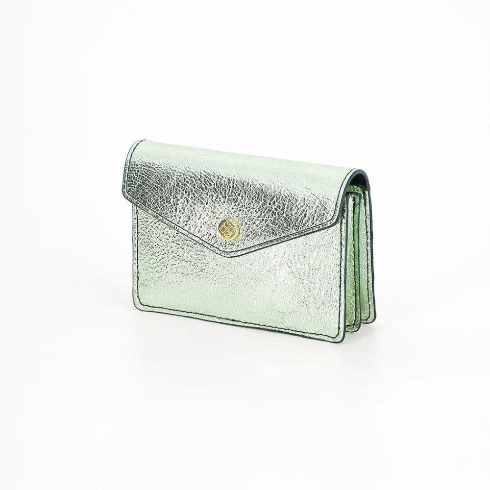 Discount HERBERT FRERE SOEUR Herbert Frère Soeur - Porte monnaie Le Paris-New York Laminato - Vert
