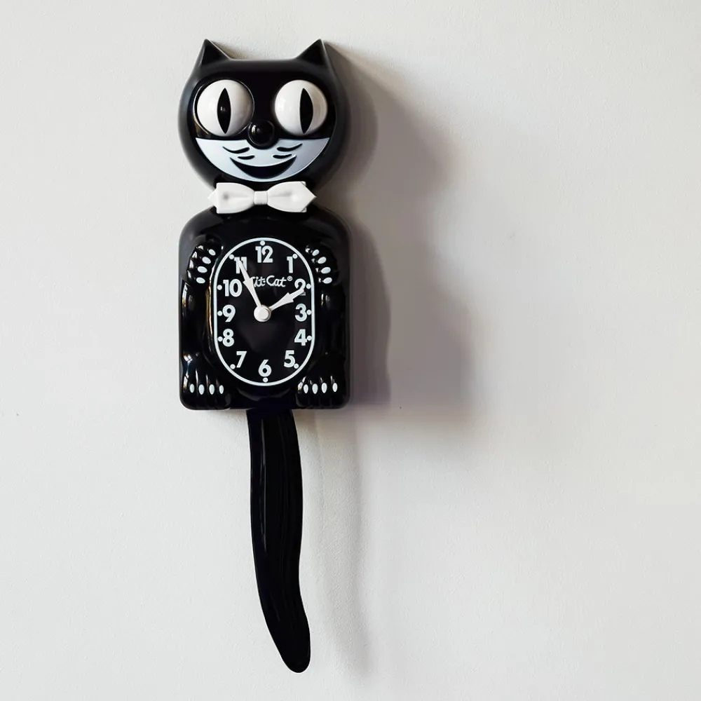 Hot 1786 KIT CAT KLOCK Horloge Kit Cat - Noir