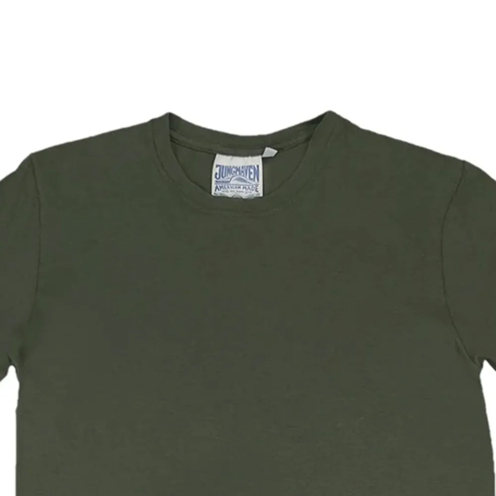 Online Jungmaven - Basic Tee - Olive
