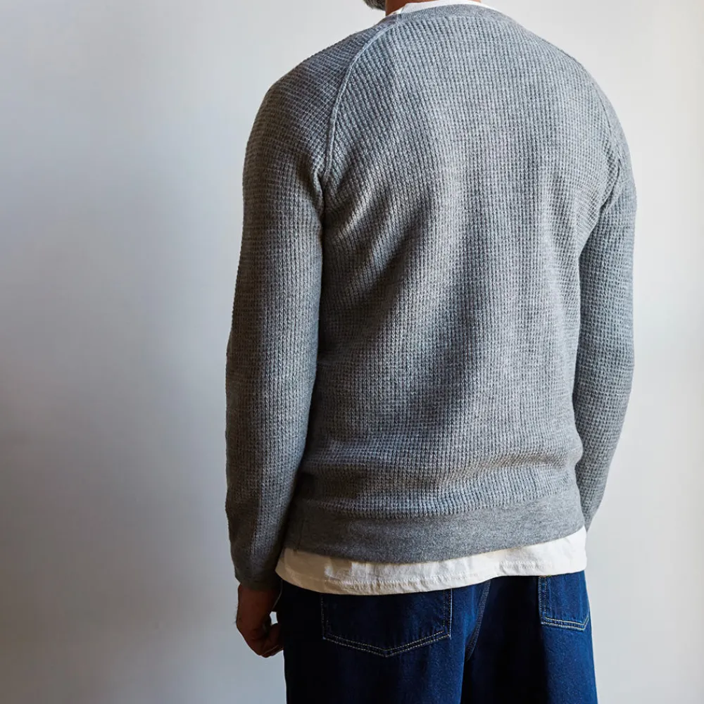 Online MERCI - Pull en laine - Gris Grisfoncé