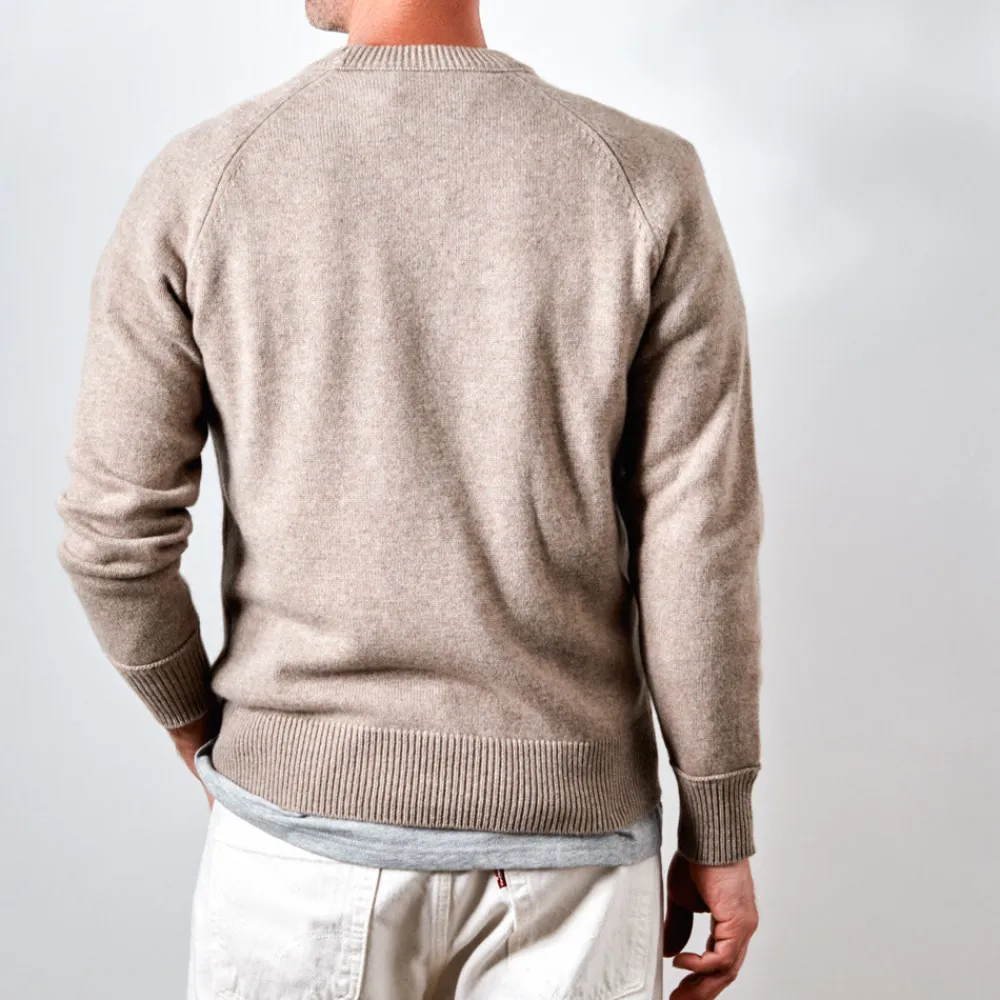 Online MERCI - Pull Sweat Man en cachemire - Sable