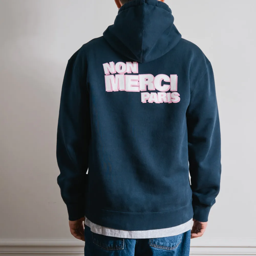 Cheap BS01 Merci - Sweat Non Merci - Marine