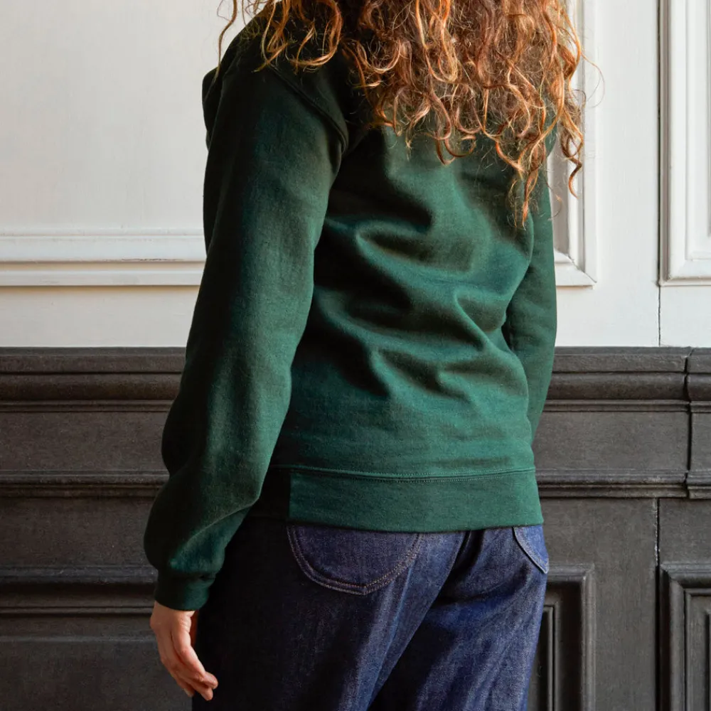New Merci - Sweat unisexe Non "Rive Gauche" - Vert