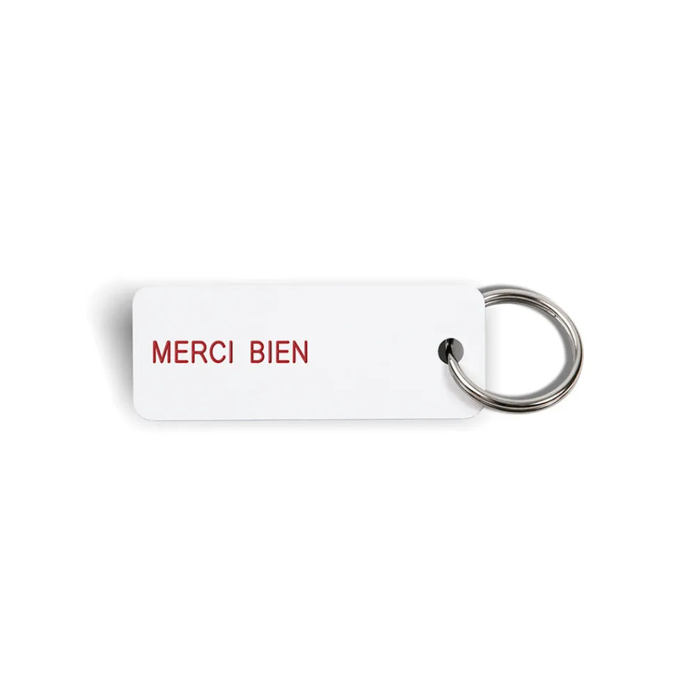 Clearance Various Keytags Merci x - Porte-clé "Merci Bien" - Blanc
