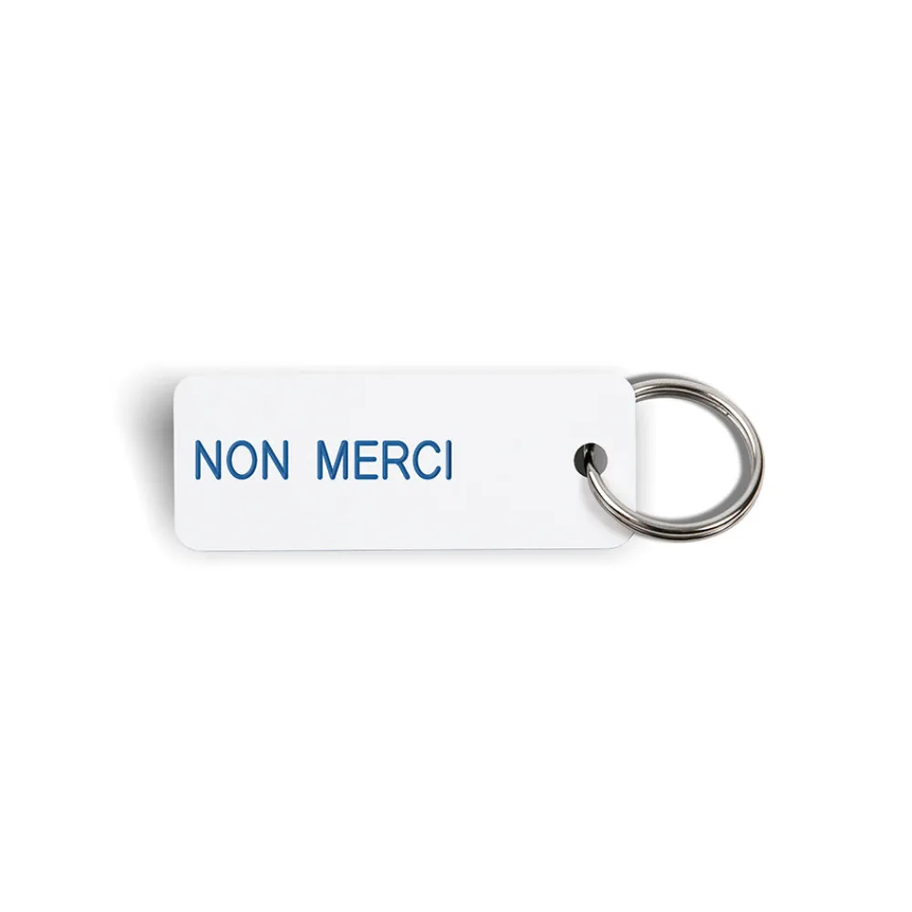 Cheap Various Keytags Merci x - Porte-clé "Non Merci" - Blanc