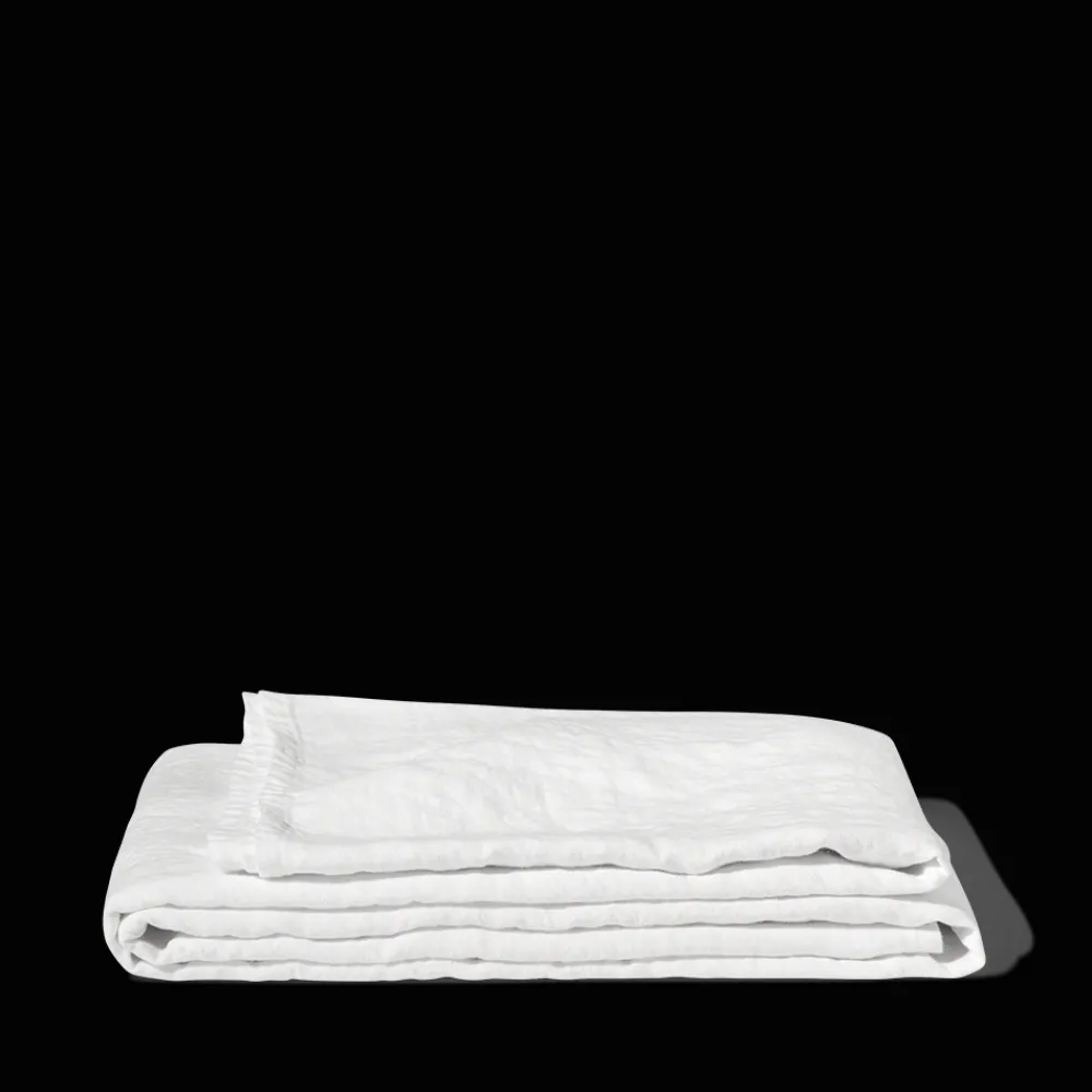 Online 200 LINTEX Nappe en lin lavé - Blanc Optique BlancOptique