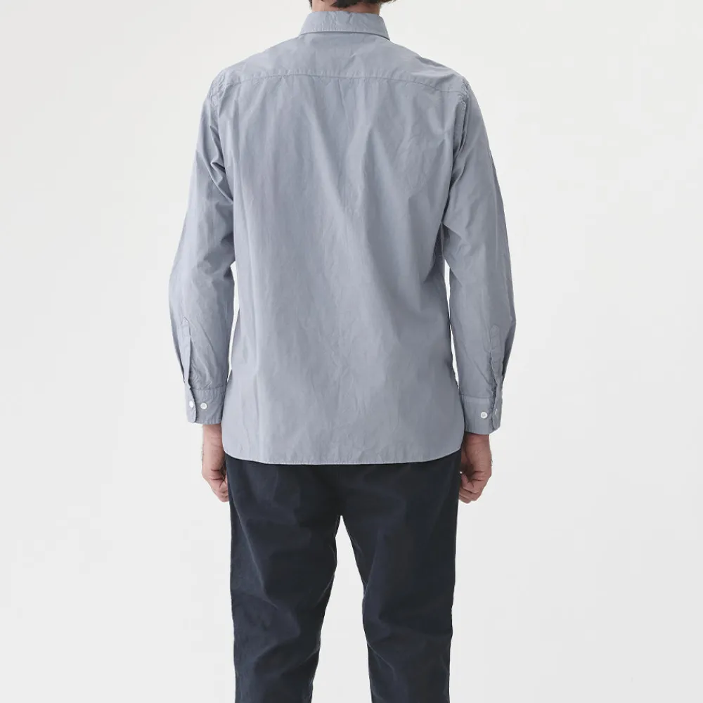 New Sage de Cret - Chemise Broadcloth - Bleu