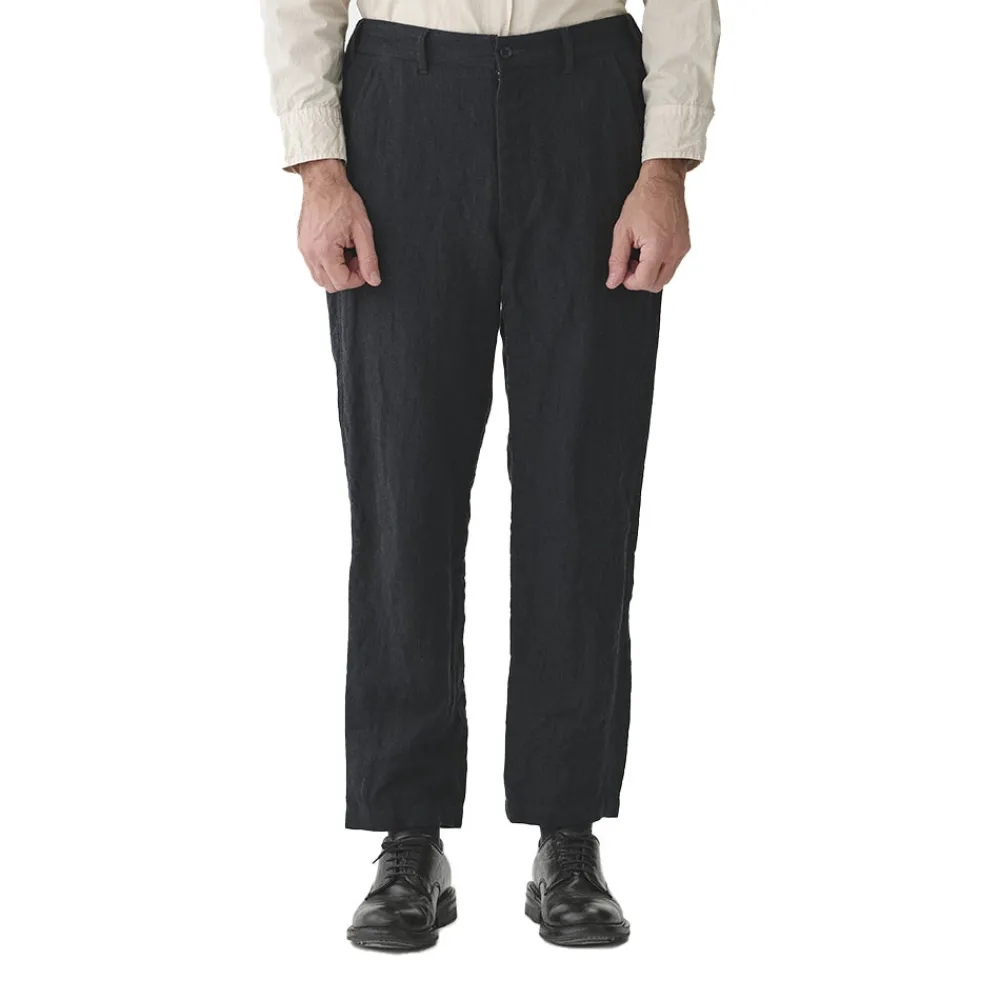 Cheap Sage de Cret - Pantalon Herringbone Tumbler - Gris foncé
