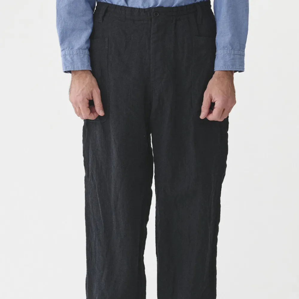 Cheap Sage de Cret - Pantalon Pegtop Herringbone - Noir