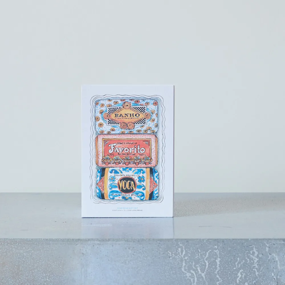 Clearance 1508 CLAUS PORTO Set 3 savons et porte-savon - Claus Porto