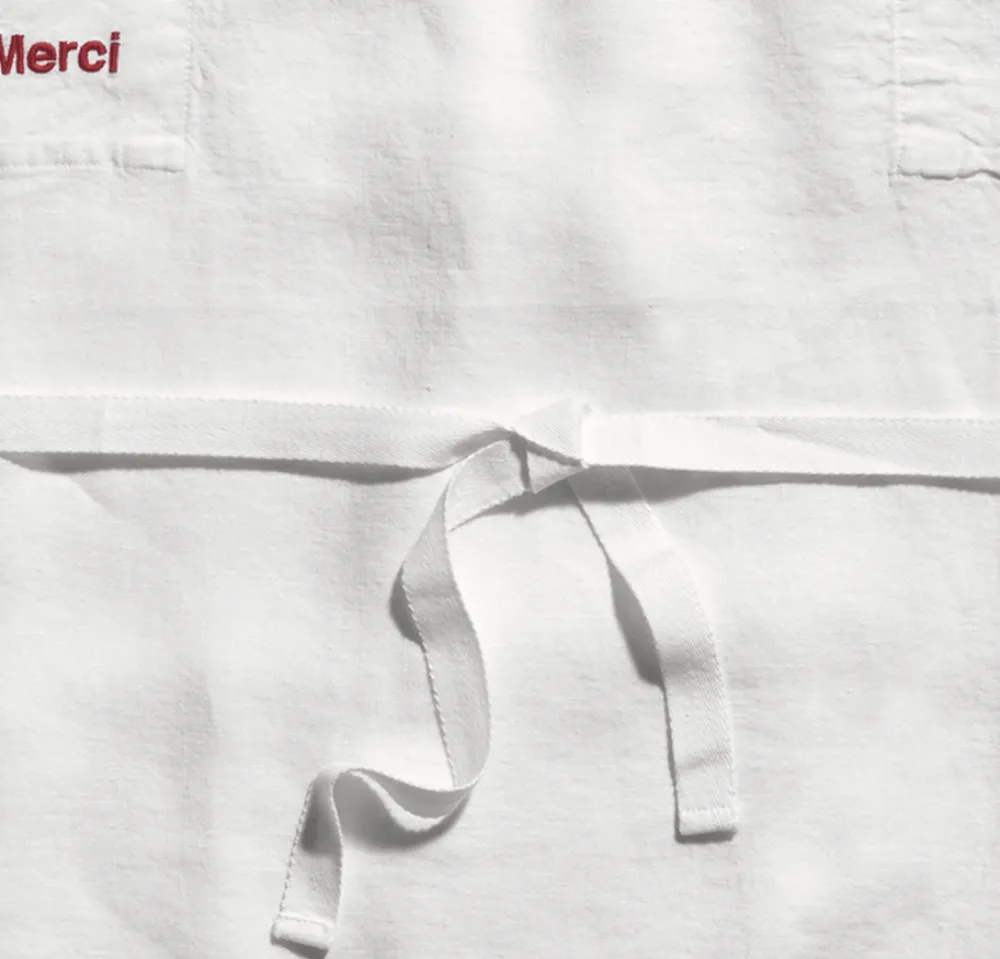 Flash Sale 200 LINTEX Tablier en lin lavé - Blanc Optique BlancOptique
