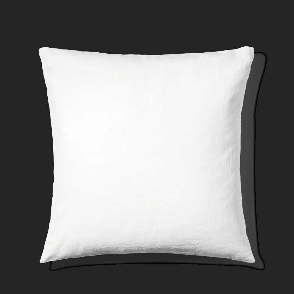 Flash Sale 200 LINTEX Taie d'oreiller en lin lavé - Blanc Optique BlancOptique