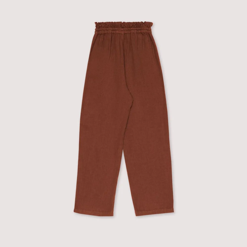 Shop The New Society - Pantalon Long Beach - Marron