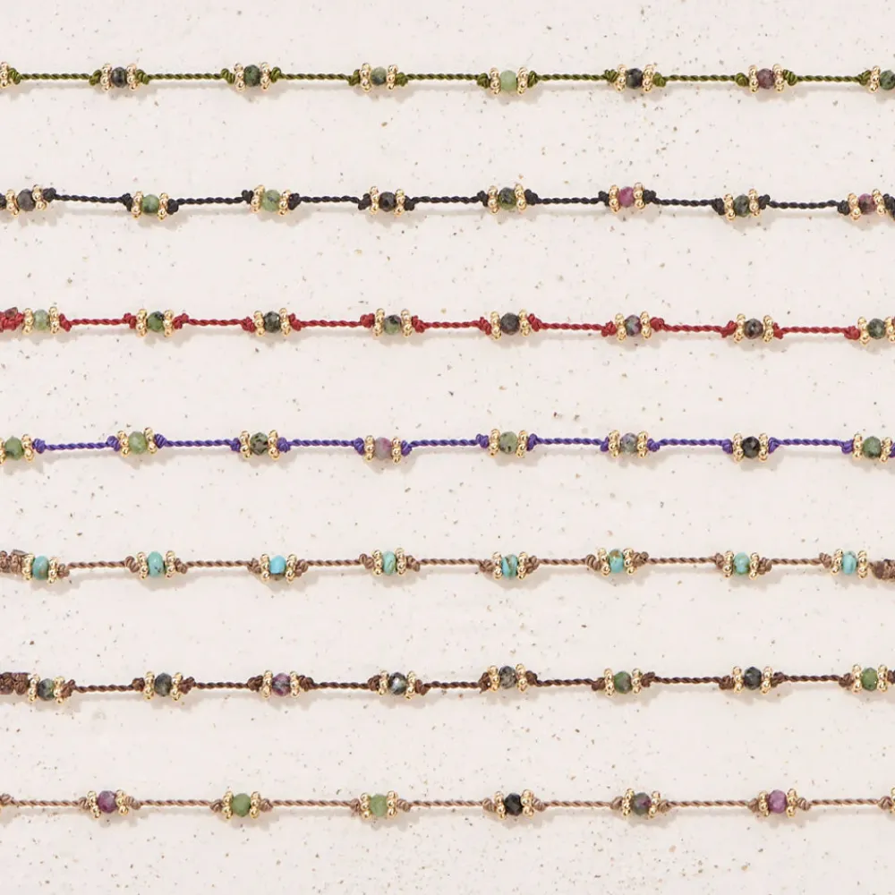 Fashion TITYARAVY - Bracelet Lotus - Violet Zoïsite
