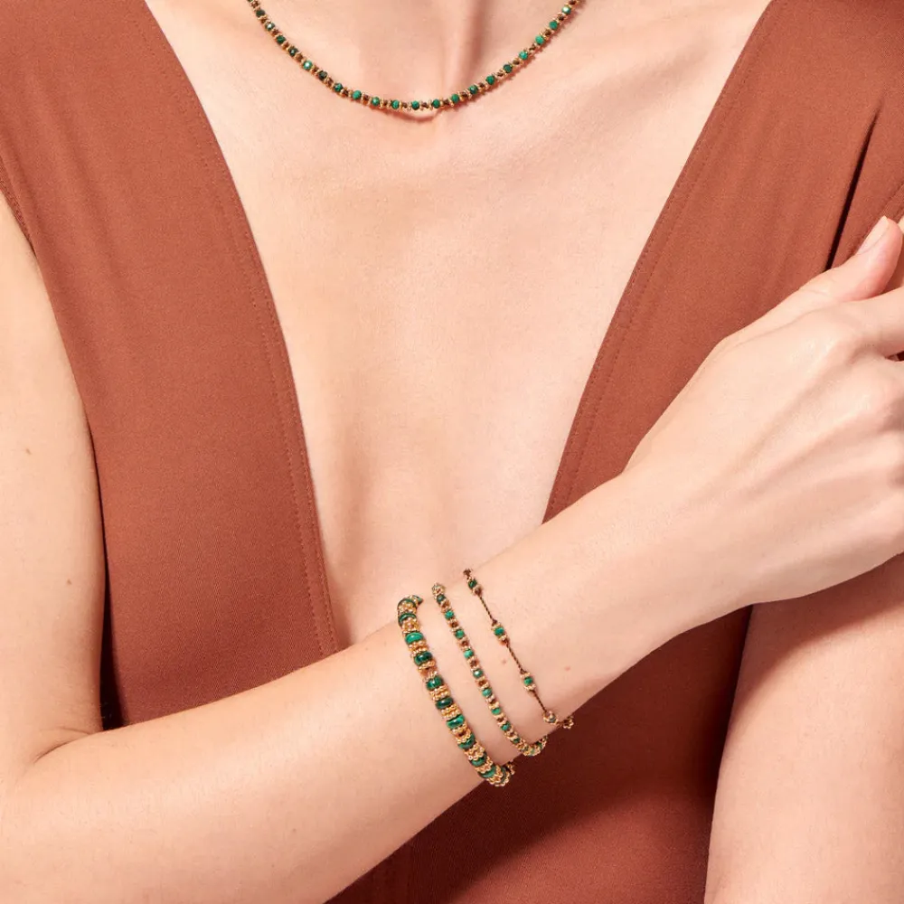 Fashion TITYARAVY - Bracelet Seda - Malachite
