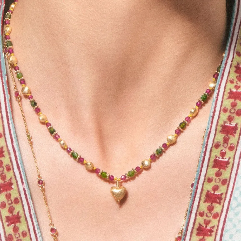 Fashion TITYARAVY - Collier Lildil - Vert