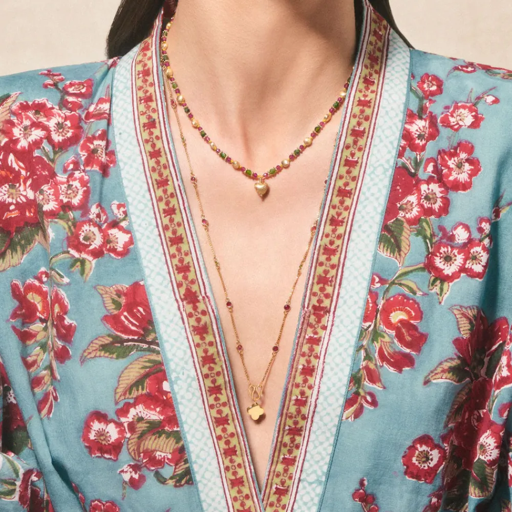 Fashion TITYARAVY - Collier Lildil - Vert