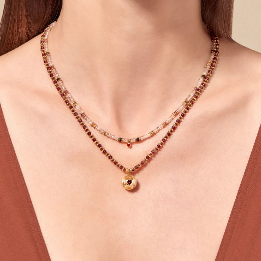 Cheap TITYARAVY - Collier Prema K grenat - Marron