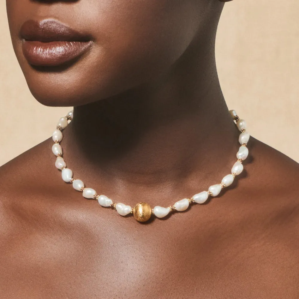Sale TITYARAVY - Collier Samhita Perle - Blanc