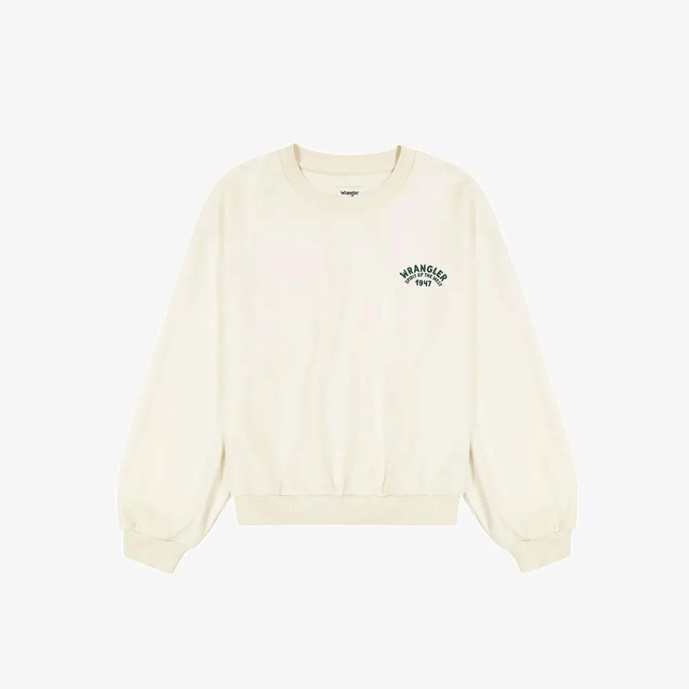 Flash Sale WRANGLER - Sweat Oversize - Blanc Vintage