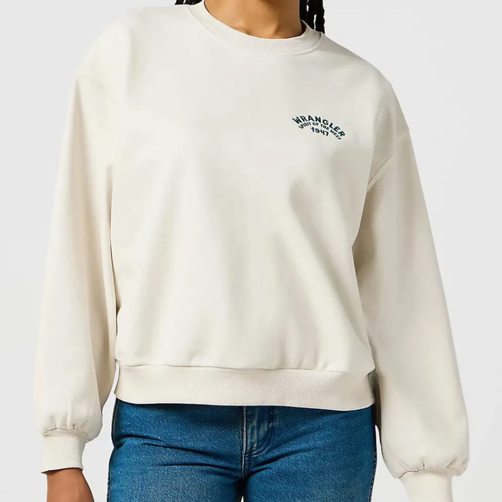 Flash Sale WRANGLER - Sweat Oversize - Blanc Vintage