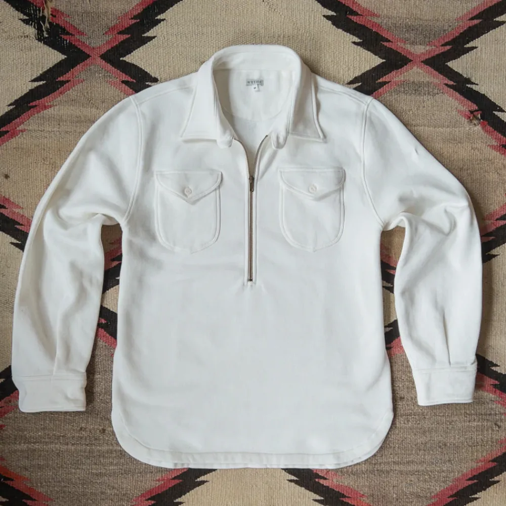 New WYTHE - Sweat Demi Zippé - Beige