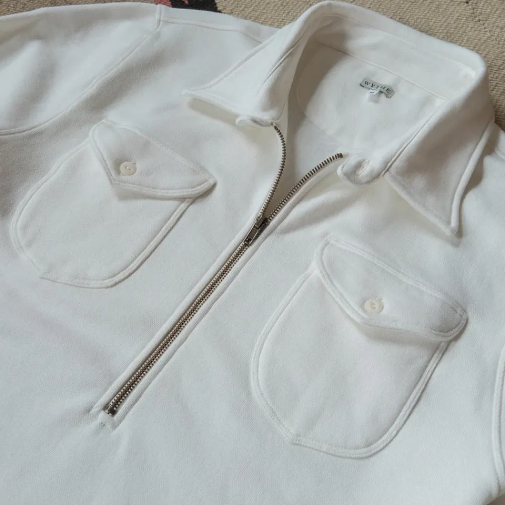 New WYTHE - Sweat Demi Zippé - Beige